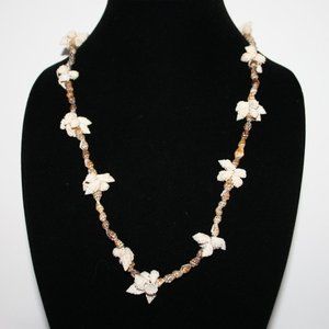 Vintage shell necklace 36"